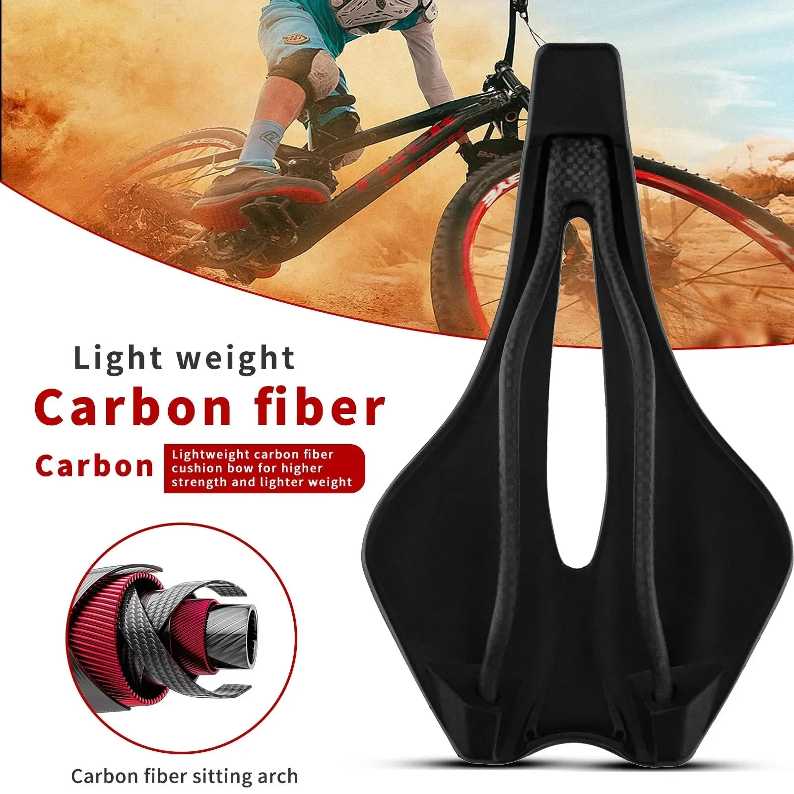 143 Carbon Saddle Ultralight and Comfortable