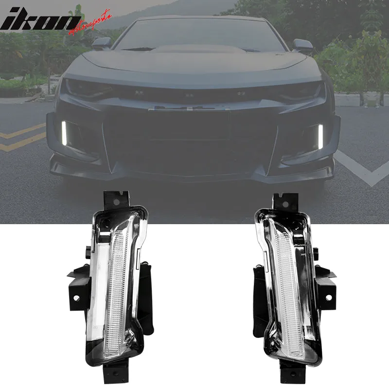 2014-2015 Chevy Camaro 5TH to 6TH Gen 16  ZL1 Bumper LED DRL Headlamps