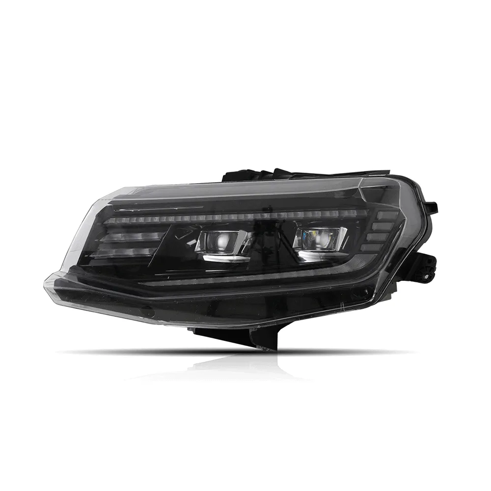 2016-2018 Chevy Camaro Projector DRL LED Headlights Clear Lens Pair