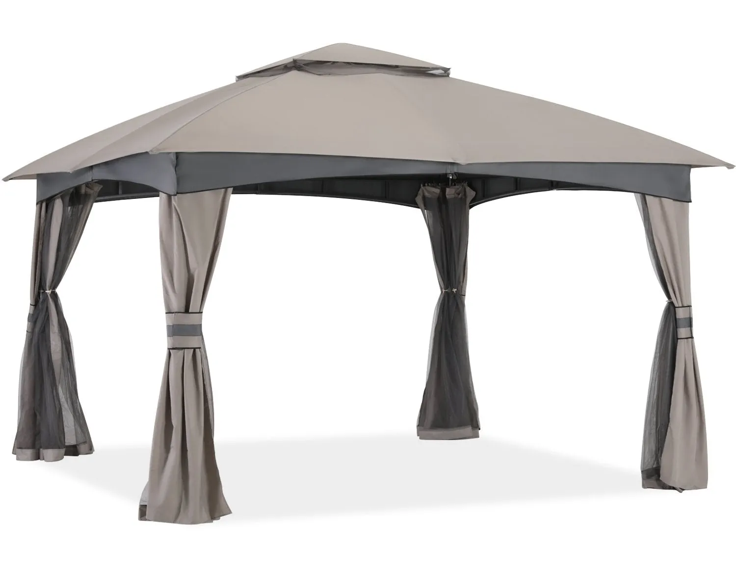 ABCCANOPY Double Soft-Top Patio Gazebo 8x8/10x10/10x12 with Mosquito Netting