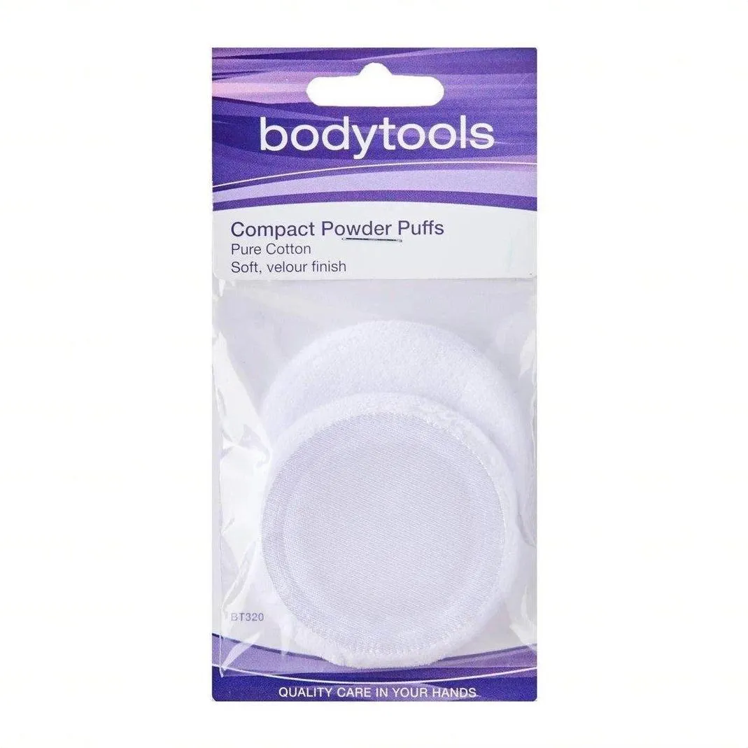 Bodytools Compact Puff Satin Backed 2pk