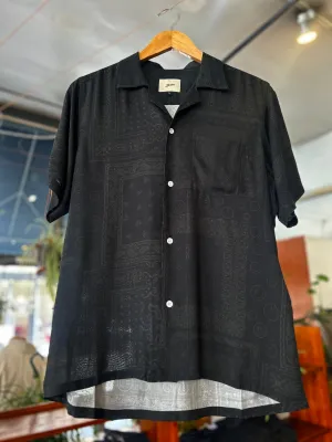 Camp Shirt - Black Bandana