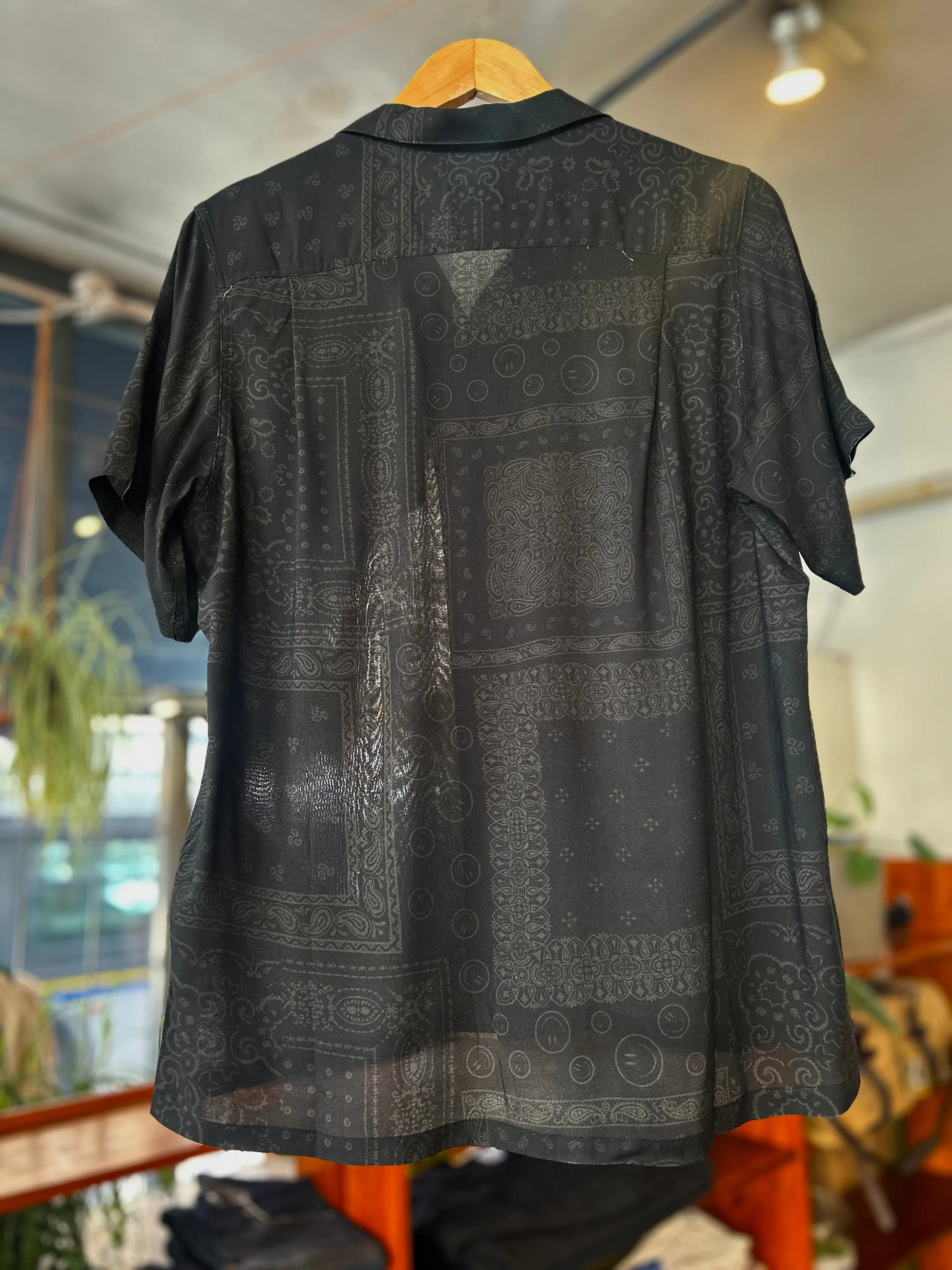 Camp Shirt - Black Bandana