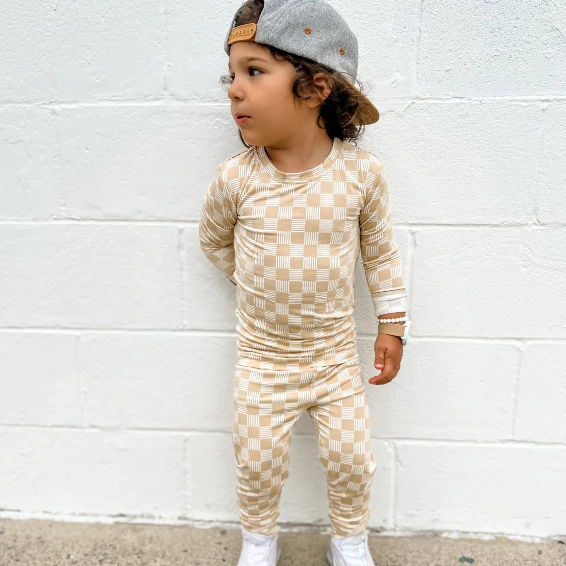 Checkered Lines Two-Piece Set