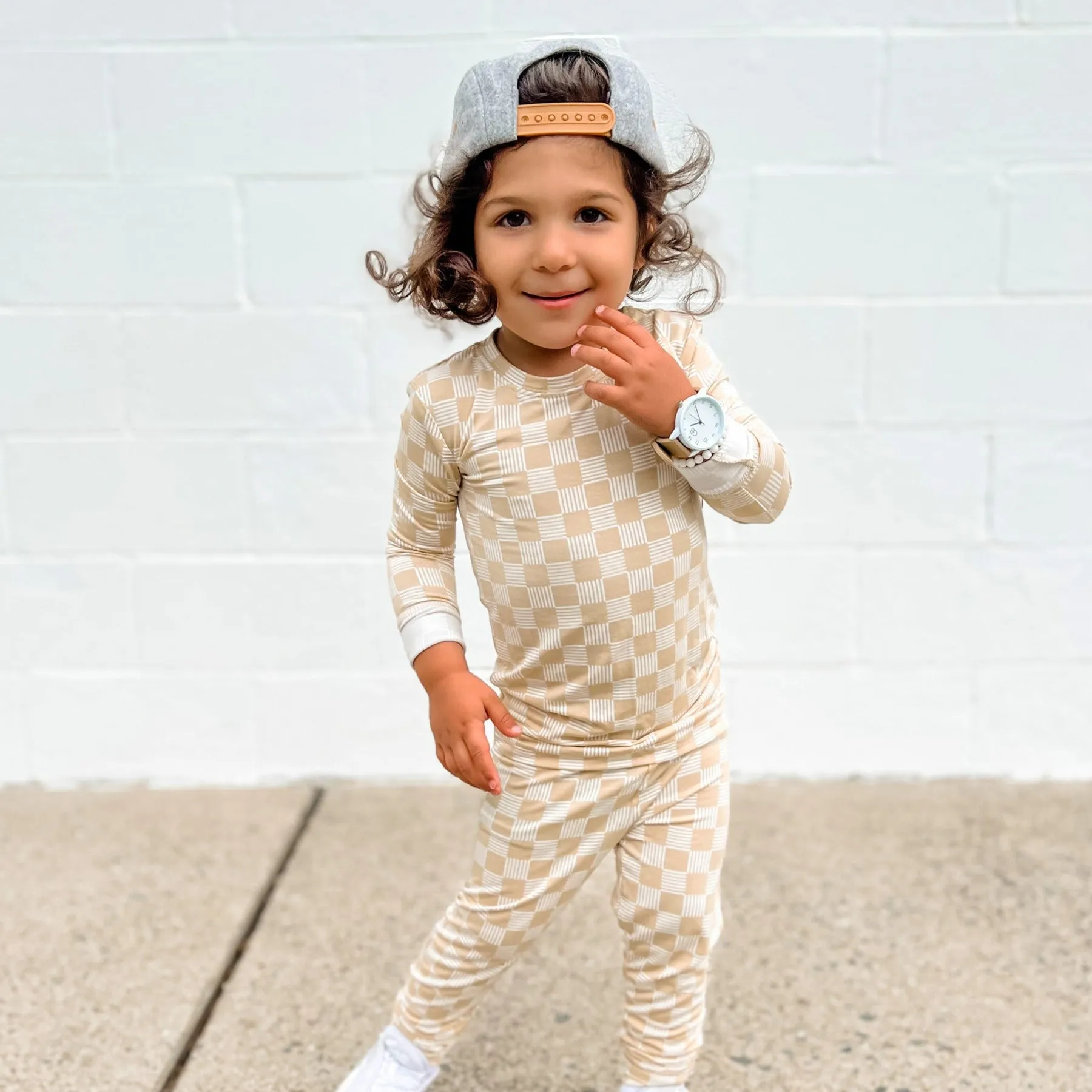 Checkered Lines Two-Piece Set