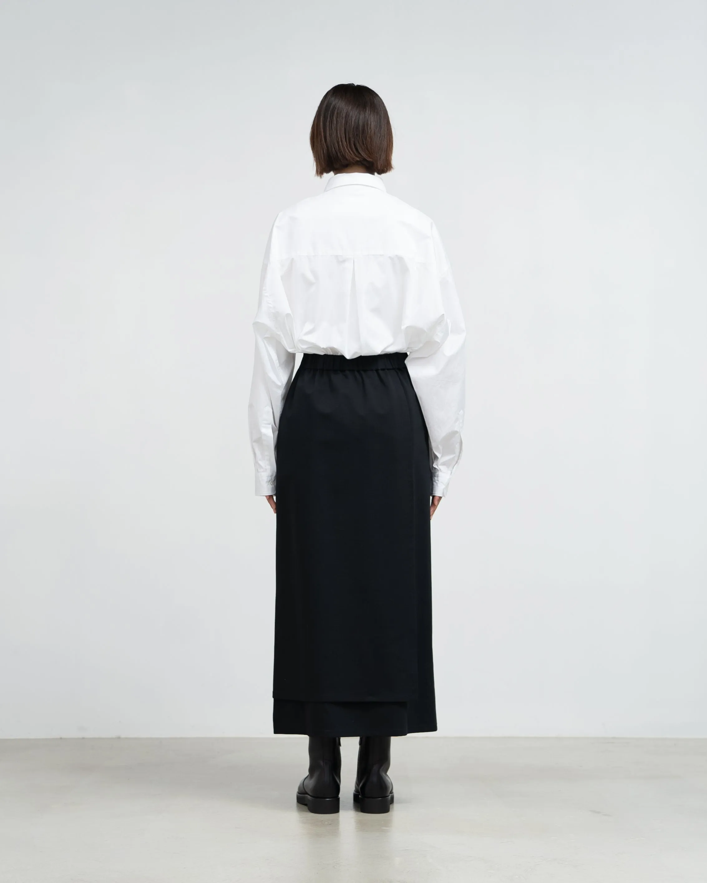 Compact Ponte Wrap Skirt