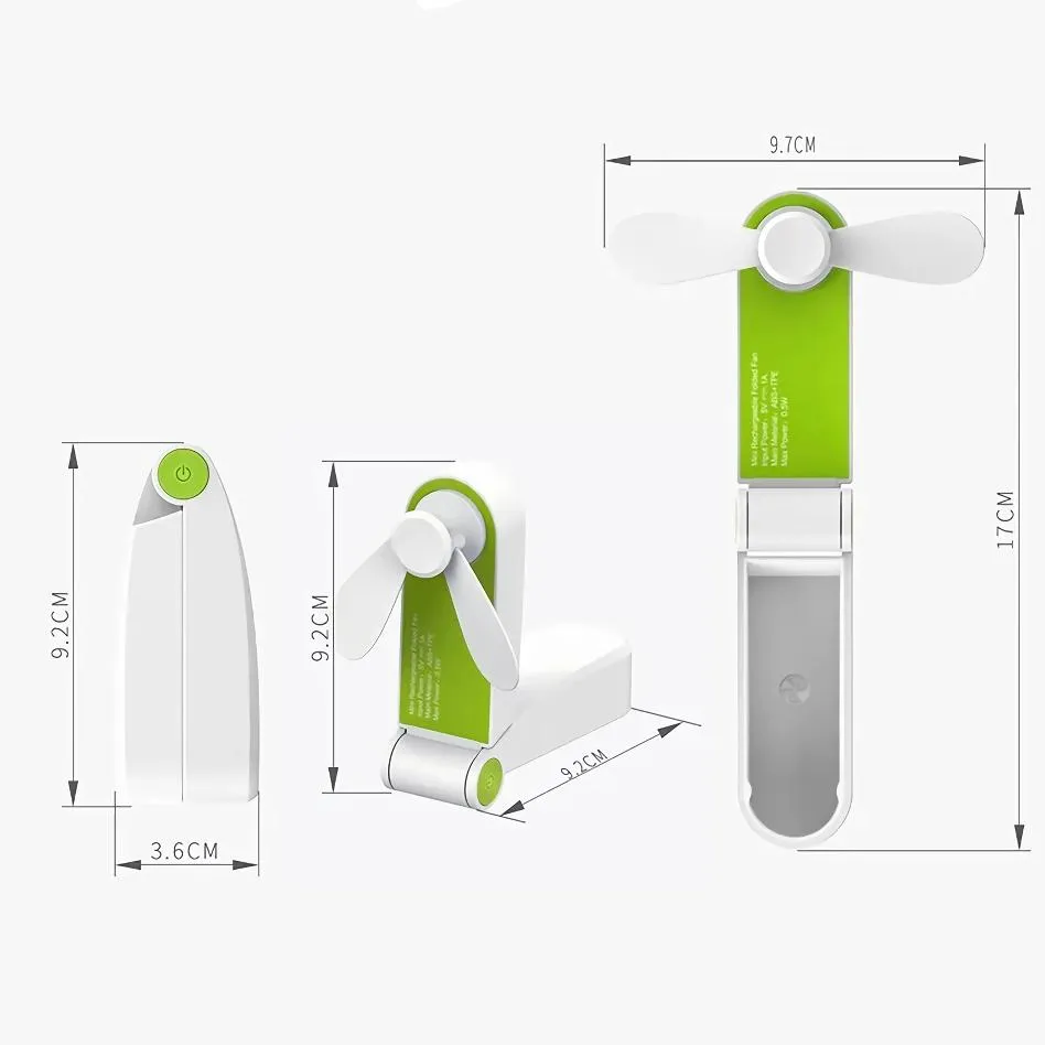 Compact Rechargeable Handheld Fan