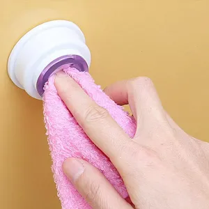 Compact Self-Adhesive Towel Holder