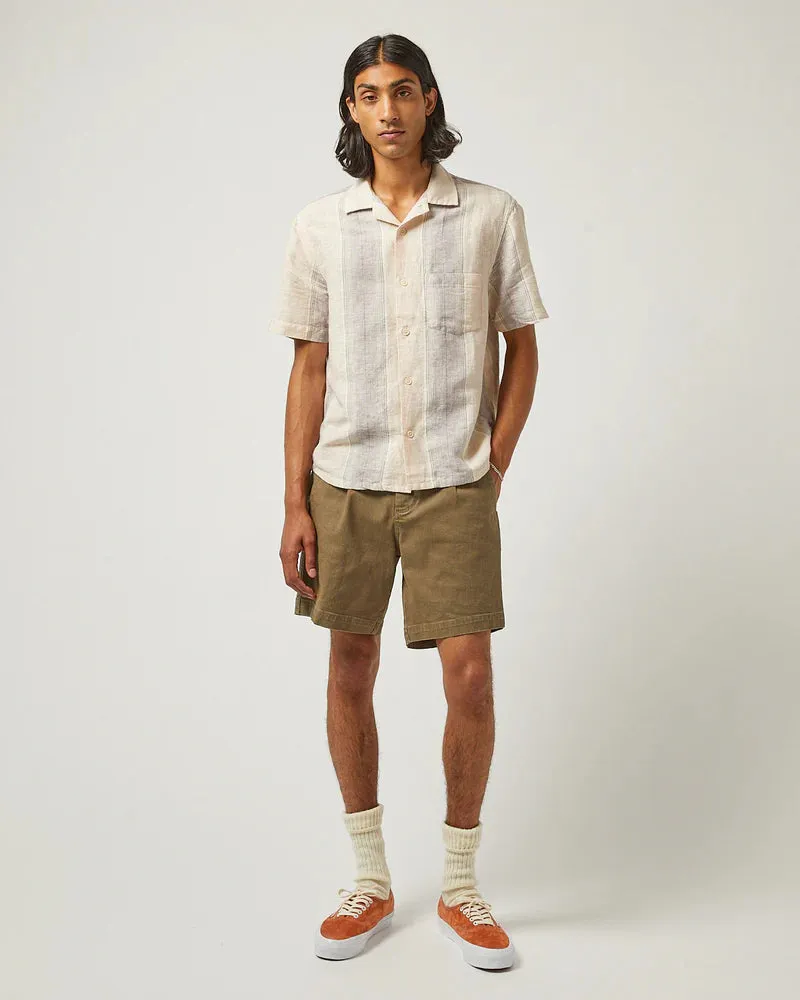 Corridor Sunset Stripe Short Sleeve Camp Shirt - Violet