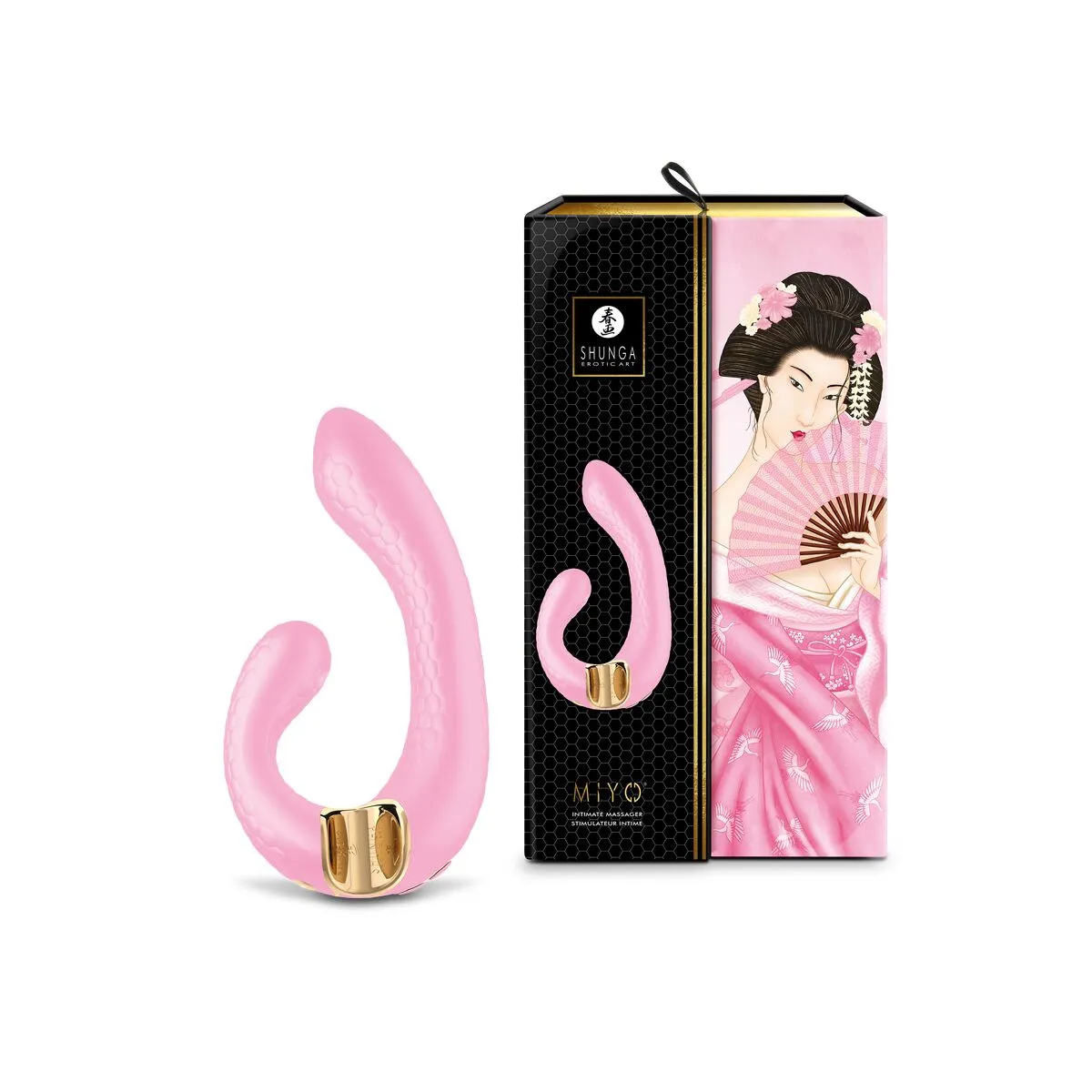 Dual Stimulation Vibe by Shunga Miyo Pink