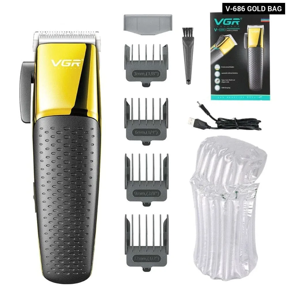 Electric Rechargeable Cordless Adjustable Hair Clipper for Men