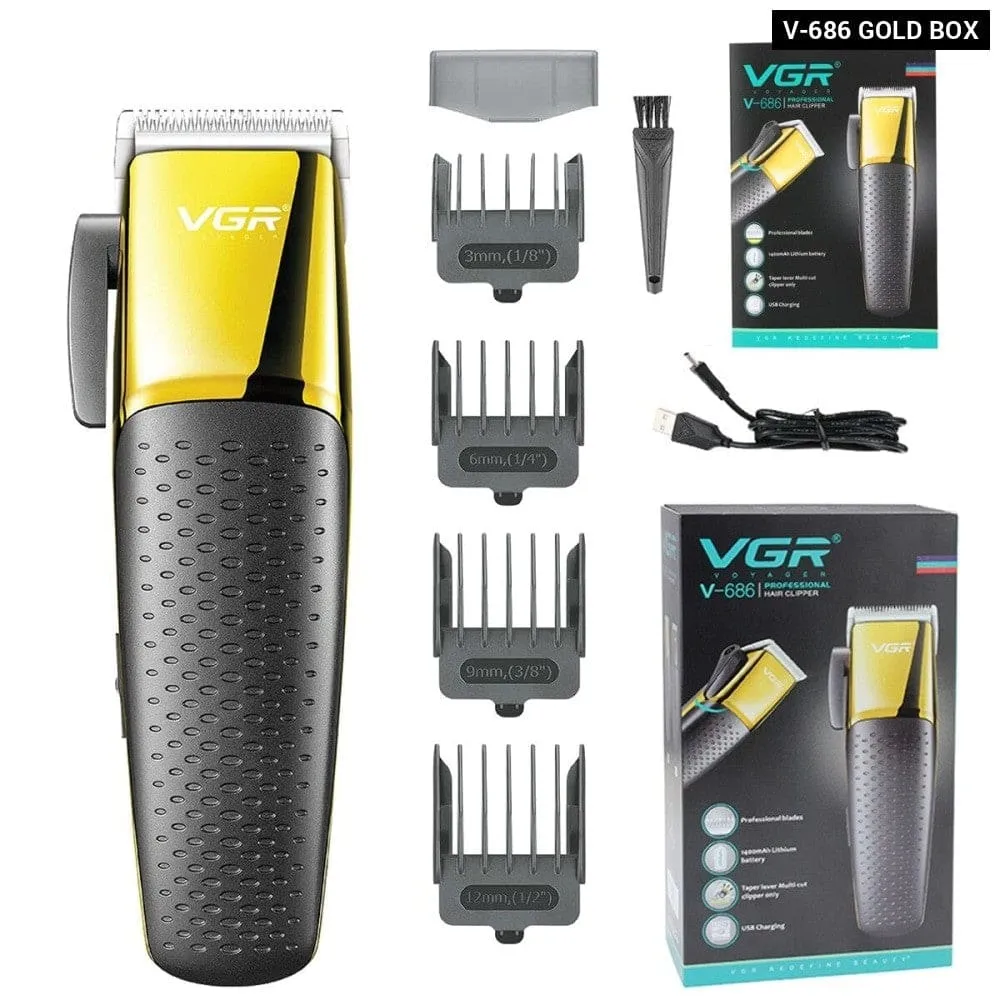 Electric Rechargeable Cordless Adjustable Hair Clipper for Men