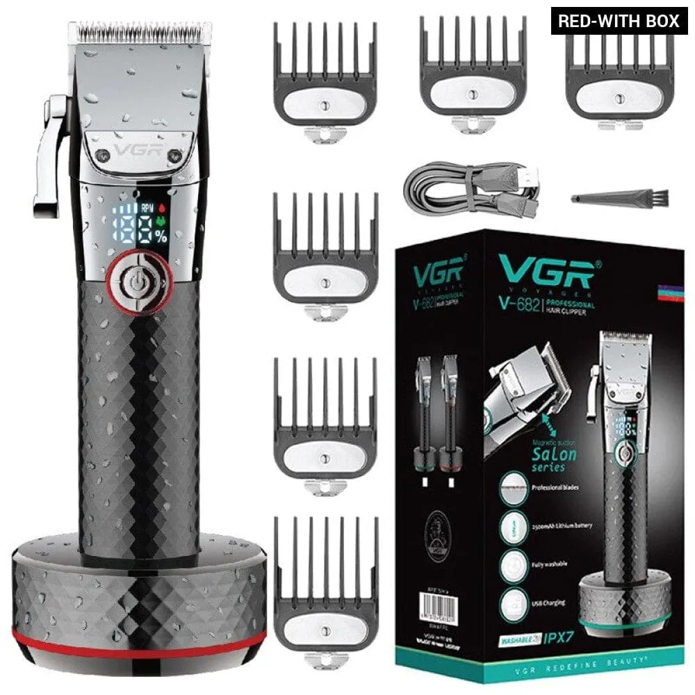 Electric Rechargeable Cordless Washable Beard Hair Trimmer for Men