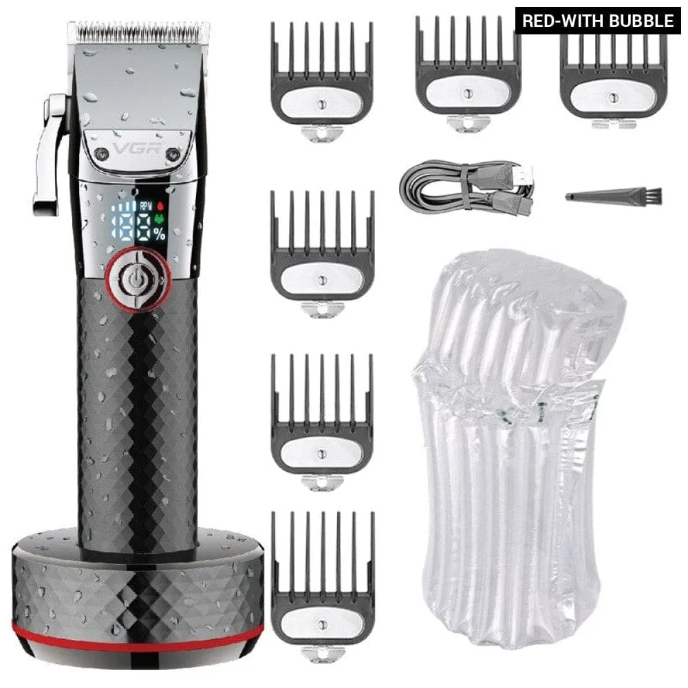 Electric Rechargeable Cordless Washable Beard Hair Trimmer for Men