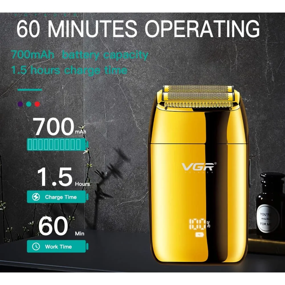 Electric Rechargeable Facial & Bald Head Shaving Machine with Extra Mesh for Men