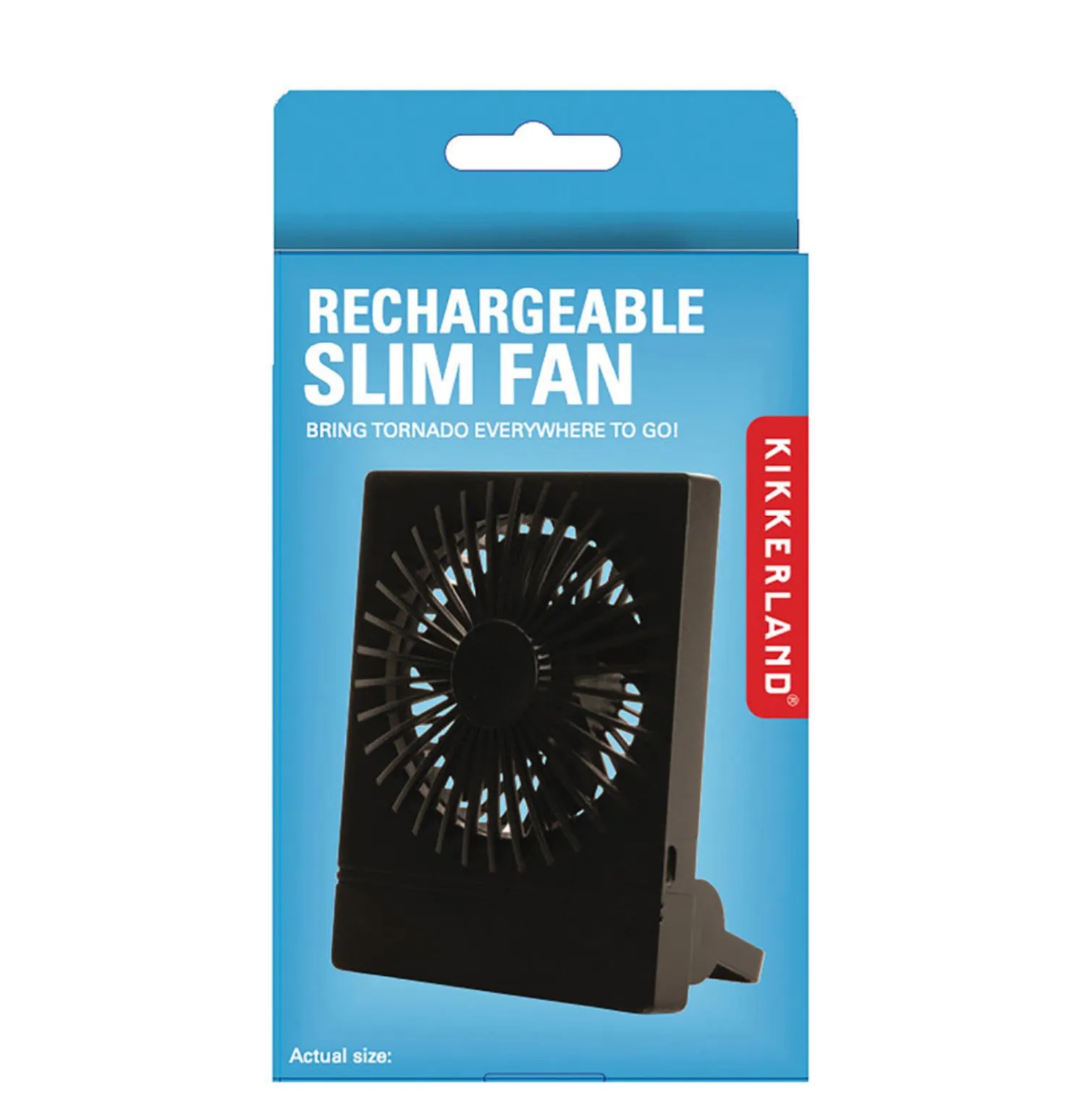Kikkerland Rechargeable Slim Fan