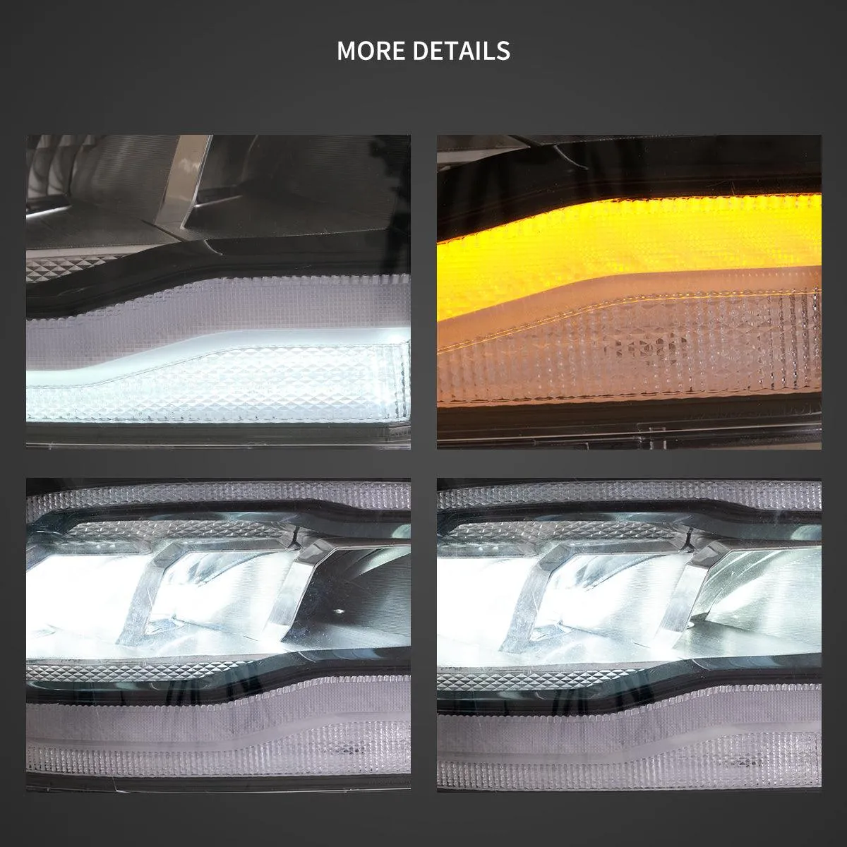 LED Headlight Assembly Reflection Bowl For 2009-2018 Dodge Ram 4th Gen 1500 2500 3500