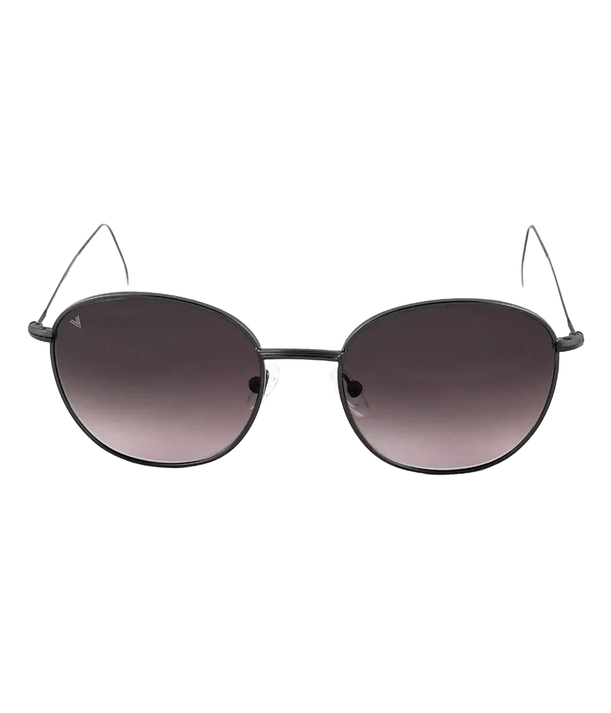 Maverick Sunglasses in Satin Shiny Black & Dark Purple Degrade