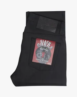 Naked & Famous Denim Weird Guy Regular Tapered Mens Jeans - Black Cobra Stretch Selvedge