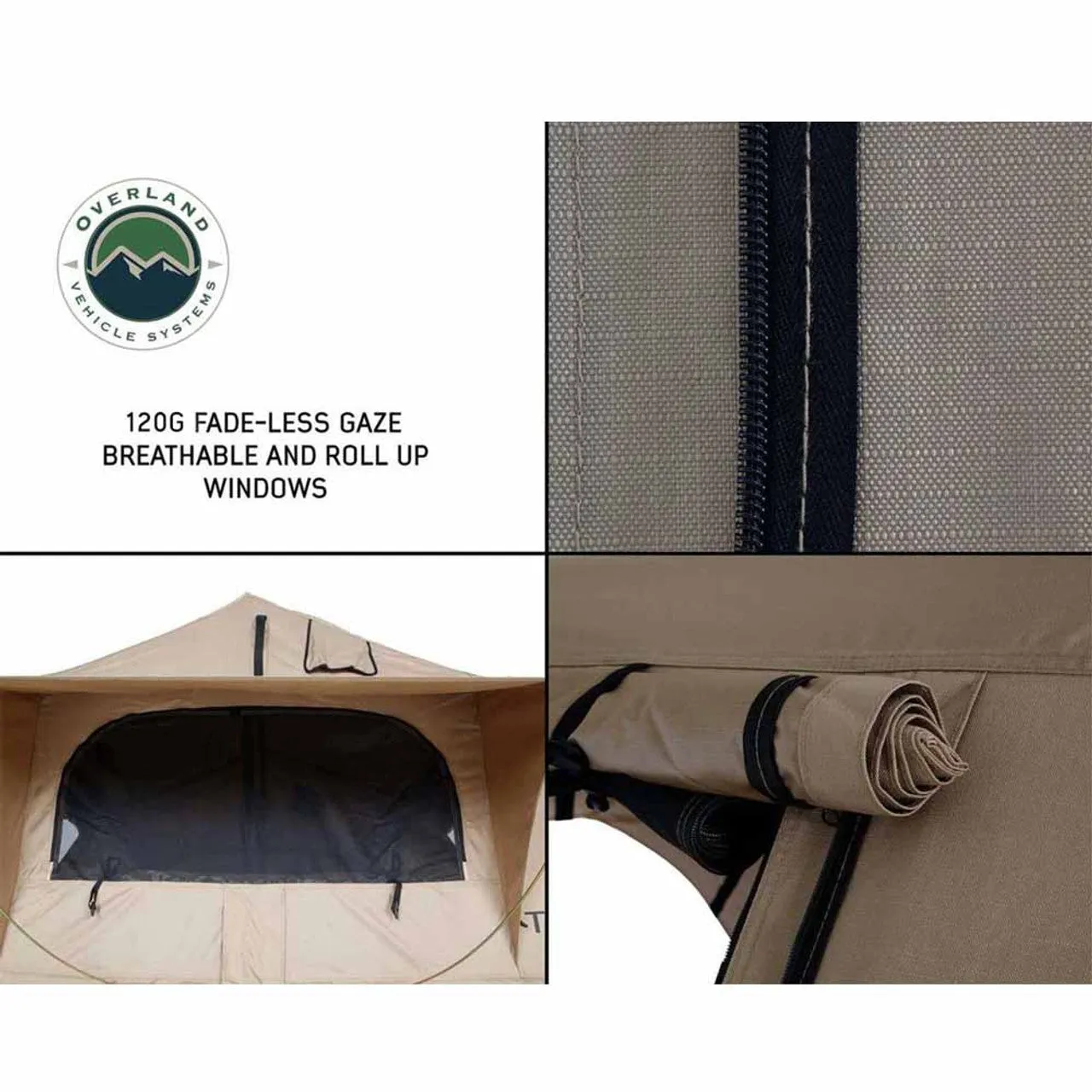 Overland Vehicle Systems LD TMBK 3 Soft Shell Roof Top Tent