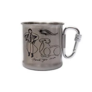PASSPORT THANK YOU MUM CARABINER MUG - STAINLESS STEEL