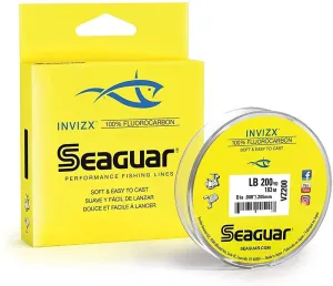 Seaguar Inviz X Fluorocarbon Leaders 8-20 lbs 200 yds