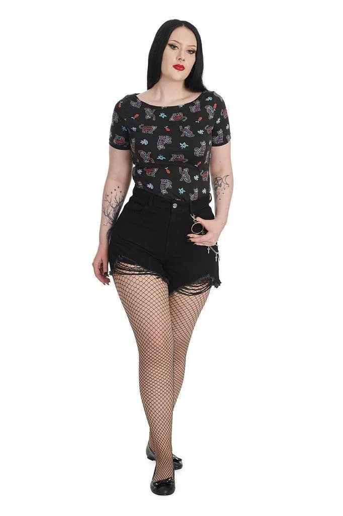 Skeleton Cat Top