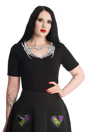 Skeleton Heart Top
