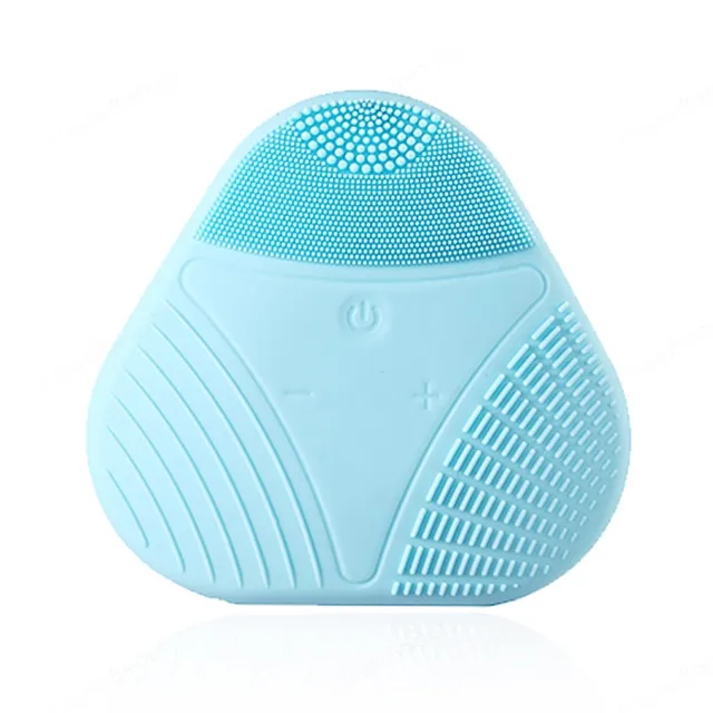 Sonic Face Cleansing Brush Silicone Facial Cleaner Facial Cleansing Brush Deep Pore Cleaning Face Massage Mini Face Care Tool