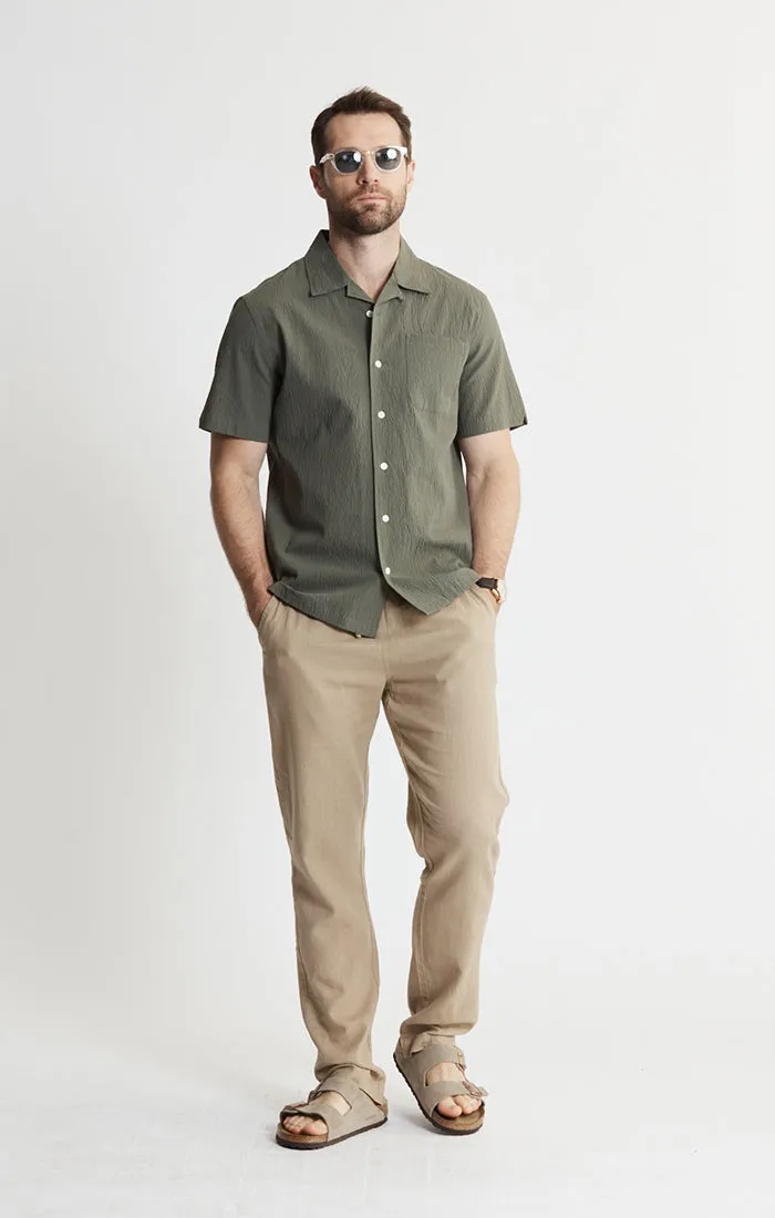 Suffolk Seersucker Camp Shirt