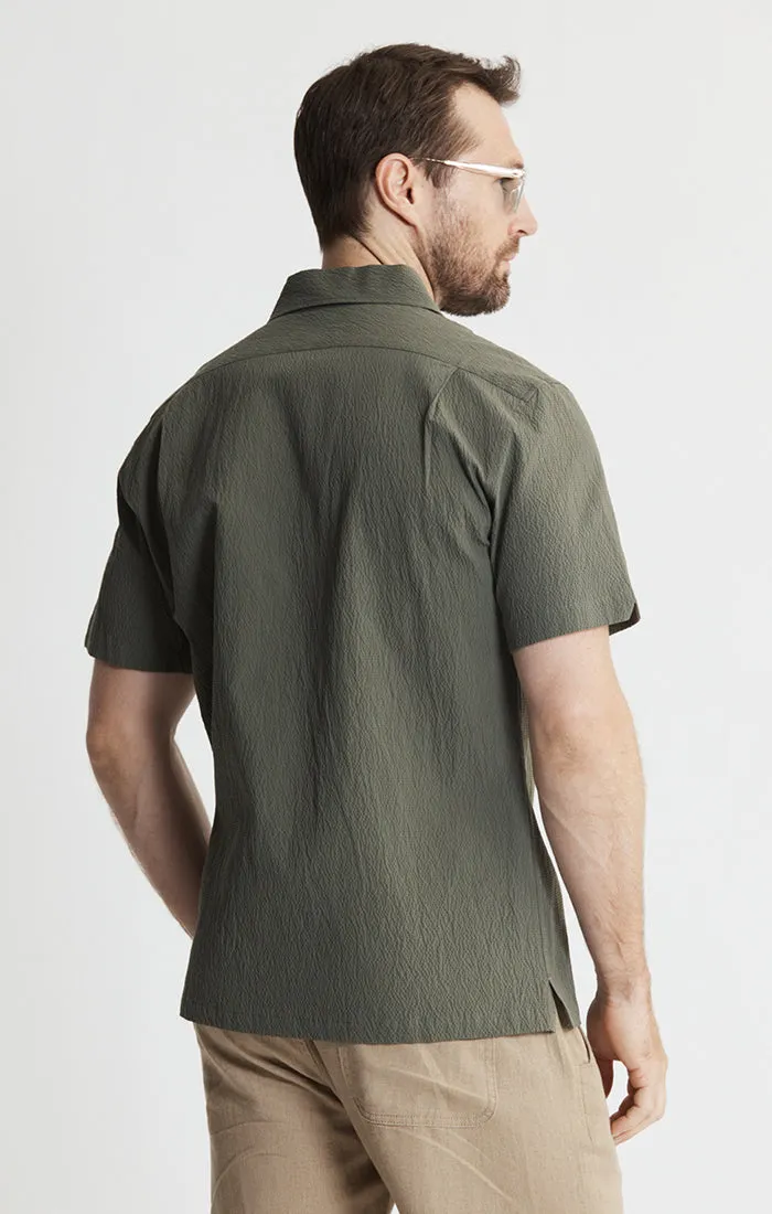Suffolk Seersucker Camp Shirt