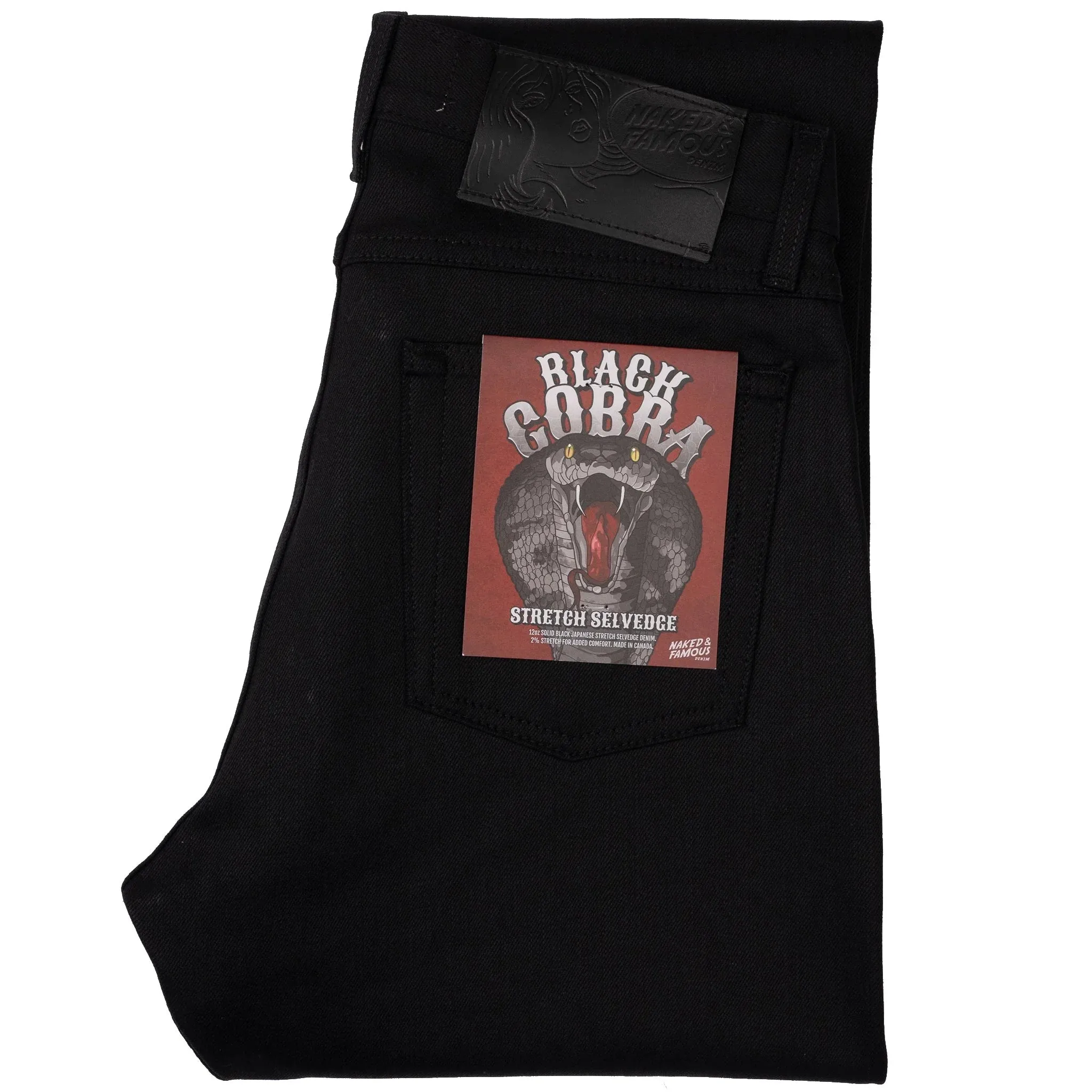 True Guy Black Cobra Stretch Selvedge (Black)