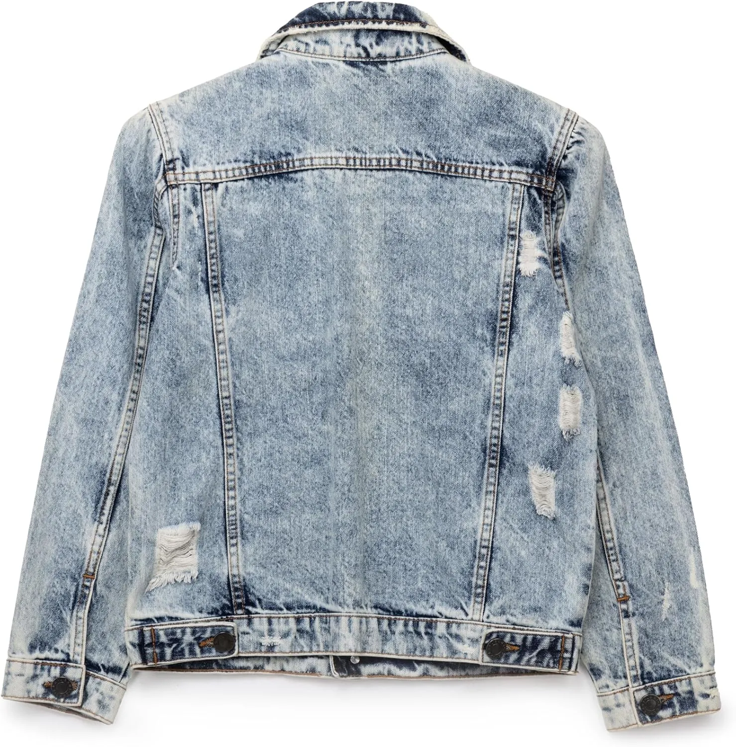 X RAY Boys Denim Jacket (Sizes 8-18), 100% Cotton & Cotton Flex Washed Fall Outerwear Trucker Casual Jean Jacket for Boys