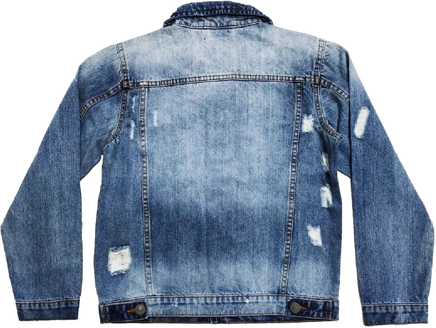 X RAY Boys Denim Jacket (Sizes 8-18), 100% Cotton & Cotton Flex Washed Fall Outerwear Trucker Casual Jean Jacket for Boys